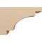 Ekena Millwork 10"W x 30"D x 20"H Classic Mediterranean Rough Cedar Woodgrain TimberThane Corbel, Primed Tan CORUR10X30X20MEDRCPR - alternate 2